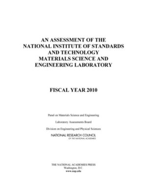 cover image of An Assessment of the National Institute of Standards and Technology Materials Science and Engineering Laboratory